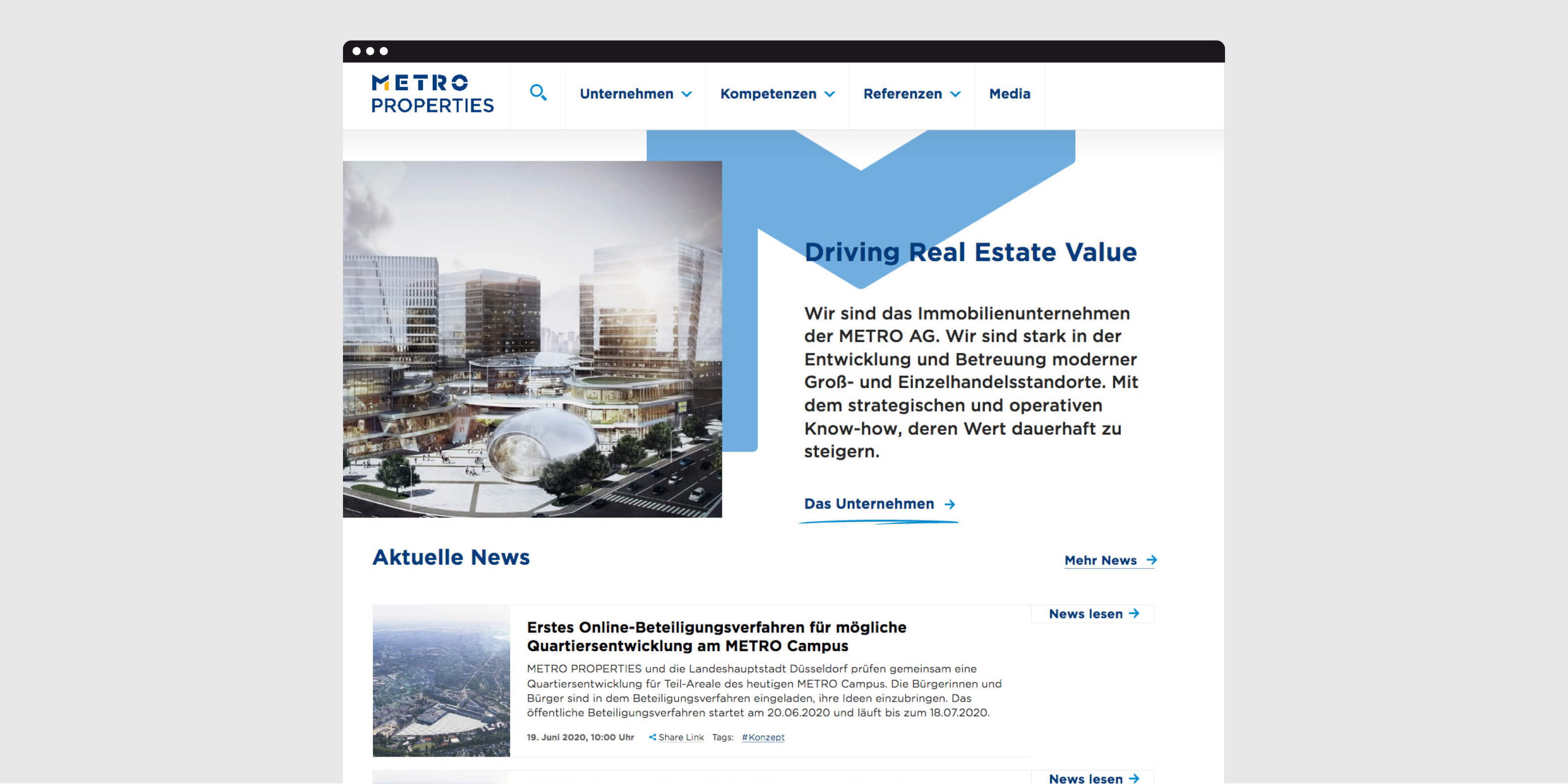 Metro Properties Website